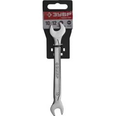 Рожковый гаечный ключ ЗУБР 10х12 мм 27010-10-12 • Купить по низкой цене в интернет-магазине СМЭК