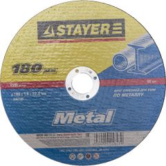 STAYER 180х1.6х22.2 мм, круг отрезной по металлу для УШМ 36220-180-1.6 • Купить по низкой цене в интернет-магазине СМЭК