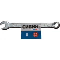 Комбинированный гаечный ключ СИБИН 8 мм 27089-08 • Купить по низкой цене в интернет-магазине СМЭК