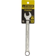 Комбинированный гаечный ключ STAYER 15 мм  27081-15 • Купить по низкой цене в интернет-магазине СМЭК