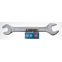 Рожковый гаечный ключ СИБИН 13 x 17 мм  27014-13-17 • Купить по низкой цене в интернет-магазине СМЭК