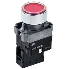 Кнопка LA167-BWF3472 d22мм RC 1р с подсвет красн. IEK BBT20-BWF3472-2-12-67-K04 • Купить по низкой цене в интернет-магазине СМЭК