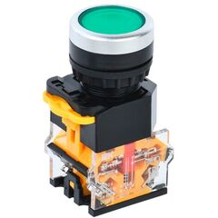 Кнопка D8-11T d22мм 1з+1р с фиксацией зел. IEK BBT30-11T-3-21-K06 • Купить по низкой цене в интернет-магазине СМЭК