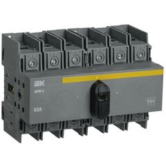 Выключатель-разъединитель модульный 3п 63А ВРМ-3 IEK MVR30-3-063 • Купить по низкой цене в интернет-магазине СМЭК