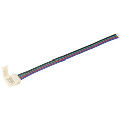 Коннектор для соединения светодиод. лент RGB PRO 5050 10мм с драйвером (15см-разъем) (уп.5шт) IEK LS • Купить по низкой цене в интернет-магазине СМЭК