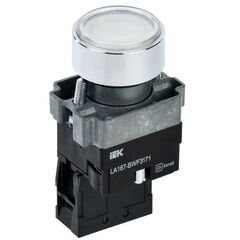 Кнопка LA167-BWF3171 d22мм RC 1з с подсвет. бел. IEK BBT20-BWF3171-1-12-67-K01 • Купить по низкой цене в интернет-магазине СМЭК