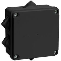 Коробка распаячная КМ41233 100х100х50мм IP44 6 вводов черн. IEK UKO11-100-100-050-K02-44 • Купить по низкой цене в интернет-магазине СМЭК