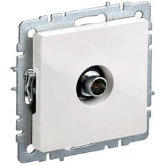 Розетка телевизионная оконечная TV СП Brite РТВ11-0-БрБ бел. IEK BR-A10-O-K01 • Купить по низкой цене в интернет-магазине СМЭК