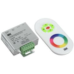 Контроллер с ПДУ радио RGB 3 канала 12В 4А 144Вт белый IEK LSC1-RGB-144-RF-20-12-W • Купить по низкой цене в интернет-магазине СМЭК