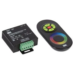 Контроллер с ПДУ радио RGB 3 канала 12В 4А 144Вт черн. IEK LSC1-RGB-144-RF-20-12-B • Купить по низкой цене в интернет-магазине СМЭК