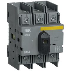 Выключатель-разъединитель модульный 3п 100А ВРМ-2 IEK MVR20-3-100 • Купить по низкой цене в интернет-магазине СМЭК