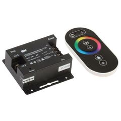 Контроллер с ПДУ радио RGB 3 канала PRO 5050 12В 6А 216Вт черн. IEK LSC1-RGB-216-RF-20-12-B • Купить по низкой цене в интернет-магазине СМЭК