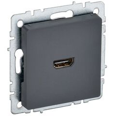 Розетка СП BRITE HDMI РHDMI-0-БрГ графит IEK BR-H10-K53 • Купить по низкой цене в интернет-магазине СМЭК