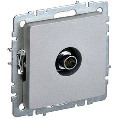 Розетка телевизионная оконечная TV СП Brite РТВ11-0-БрА алюм. IEK BR-A10-O-K47 • Купить по низкой цене в интернет-магазине СМЭК