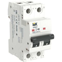Выключатель автоматический модульный 2п Z 40А M06N-DC ARMAT IEK AR-M06N-2-Z040DC • Купить по низкой цене в интернет-магазине СМЭК