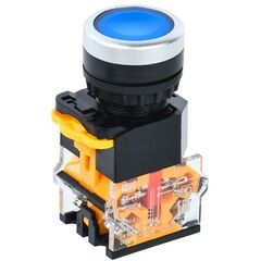 Кнопка D8-11T d22мм 1з+1р с фиксацией син. IEK BBT30-11T-3-21-K07 • Купить по низкой цене в интернет-магазине СМЭК