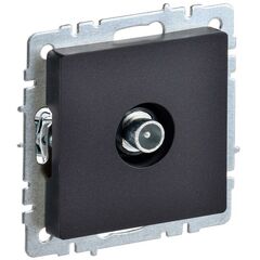 Розетка телевизионная проходная TV СП Brite РТВ10-0-БрЧ черн. IEK BR-A10-P-K02 • Купить по низкой цене в интернет-магазине СМЭК