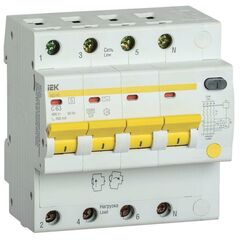 Выключатель автоматический дифференциального тока селективный 4п 63А 300мА тип AC АД14S IEK MAD13-4- • Купить по низкой цене в интернет-магазине СМЭК