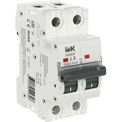 Выключатель автоматический модульный 2п L 5А M10N ARMAT IEK AR-M10N-2-L005 • Купить по низкой цене в интернет-магазине СМЭК