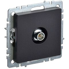 Розетка телевизионная оконечная TV СП Brite РТВ11-0-БрЧ черн. IEK BR-A10-O-K02 • Купить по низкой цене в интернет-магазине СМЭК