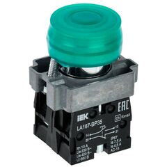 Кнопка LA167-BP35 d22мм 1з+1р зел. IEK BBT20-BP35-3-22-67-K06 • Купить по низкой цене в интернет-магазине СМЭК
