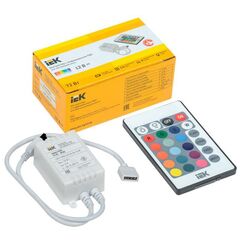 Контроллер с ПДУ ИК RGB 3 канала 12В 2А 72Вт IEK LSC1-RGB-072-IR-20-12-W • Купить по низкой цене в интернет-магазине СМЭК