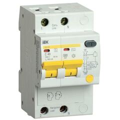 Выключатель автоматический дифференциального тока селективный 2п 40А 300мА тип AC АД12S IEK MAD13-2- • Купить по низкой цене в интернет-магазине СМЭК