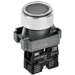 Кнопка LA167-BAF21 d22мм 1з черн. IEK BBT20-BAF21-1-22-67-K02 • Купить по низкой цене в интернет-магазине СМЭК