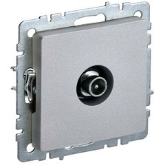 Розетка телевизионная проходная TV СП Brite РТВ10-0-БрА алюм. IEK BR-A10-P-K47 • Купить по низкой цене в интернет-магазине СМЭК