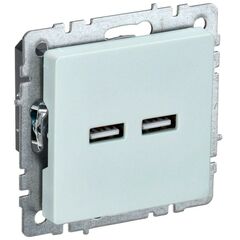 Розетка BRITE USB A+A 3.1А РЮ10-1-БрЖ жемчуж. IEK BR-U21-D31-K36 • Купить по низкой цене в интернет-магазине СМЭК