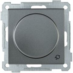 Розетка 1-м СП Bolero РС16-1-0-Б 16А IP20 с заземл. защ. шторки с крышкой механизм антрацит IEK ERB1 • Купить по низкой цене в интернет-магазине СМЭК