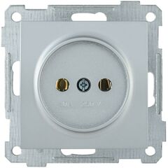 Розетка 1-м СП Bolero РС10-1-0-Б 10А IP20 без заземл. механизм серебр. IEK ERB10-K23-10 • Купить по низкой цене в интернет-магазине СМЭК