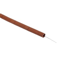 Труба гофрированная ПВХ d16мм с протяжкой дуб (УП.25м) ELASTA IEK ET-TG21-121-016-025-K24 • Купить по низкой цене в интернет-магазине СМЭК