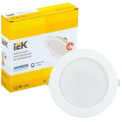 Светильник светодиодный ДВО 1613 12Вт 4000К IP20 круг бел. IEK LDVO0-1613-12-4000-K01 • Купить по низкой цене в интернет-магазине СМЭК