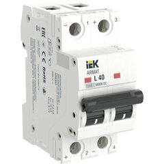 Выключатель автоматический модульный 2п L 40А M06N-DC ARMAT IEK AR-M06N-2-L040DC • Купить по низкой цене в интернет-магазине СМЭК