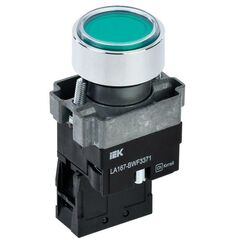 Кнопка LA167-BWF3371 d22мм RC 1з с подсвет зел. IEK BBT20-BWF3371-1-12-67-K06 • Купить по низкой цене в интернет-магазине СМЭК