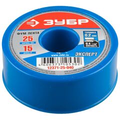 Фум лента ЗУБР 0,2ммх25ммх15м 12371-25-040 • Купить по низкой цене в интернет-магазине СМЭК