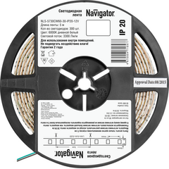 Лента светодиодная NLS-5730СW60-30-IP20-12V 30Вт/м (уп.5м) Navigator 71697 • Купить по низкой цене в интернет-магазине СМЭК
