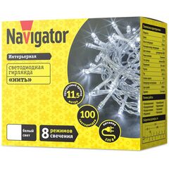 Гирлянда NGF-S01-100CW-10-11.5m-230-C8-TR-IP20 Navigator 14025 • Купить по низкой цене в интернет-магазине СМЭК