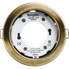 Светильник точечный NGX-R1-007-GX53 IP20 черненая бронз. NAVIGATOR 71283 • Купить по низкой цене в интернет-магазине СМЭК