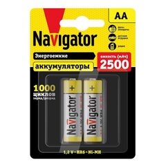 Аккумулятор NHR-2500-HR6-BP2 (блист.2шт) Navigator 94464 • Купить по низкой цене в интернет-магазине СМЭК