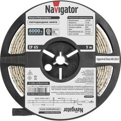 Лента светодиодная NLS-5050CW30-7.2-IP65-12V-Pro R5 (уп.5м) Navigator 80314 • Купить по низкой цене в интернет-магазине СМЭК