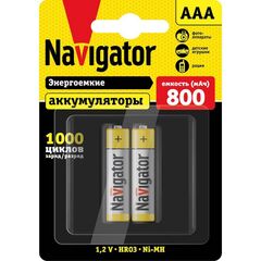 Аккумулятор AAA/HR03 NHR-800-HR03-BP2 (блист.2шт) Navigator 94461 • Купить по низкой цене в интернет-магазине СМЭК