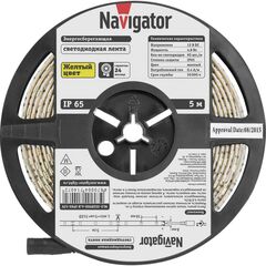 Лента светодиодная NLS-3528Y60-4.8-IP65-12V-Pro R5 (уп.5м) Navigator 80306 • Купить по низкой цене в интернет-магазине СМЭК