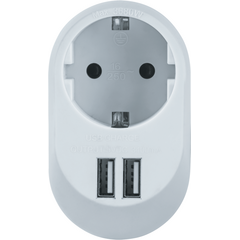 Адаптер 1-м NAD-USB01-1E-C-WH + 2хUSB 3.4А с заземл. Navigator 61454 • Купить по низкой цене в интернет-магазине СМЭК