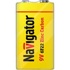 Элемент питания солевой "крона" 6F22 NBT-NS-6F22-SH1 (уп.1шт) NAVIGATOR 94762 • Купить по низкой цене в интернет-магазине СМЭК