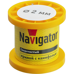 Припой NEM-Pos02-63K-2-K50 (ПОС-63; катушка; 2мм; 50 г) Navigator 93081 • Купить по низкой цене в интернет-магазине СМЭК