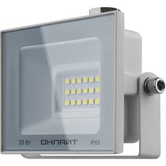 Прожектор светодиодный OFL-20-4K-WH-IP65-LED 20Вт 4000К IP65 1600лм бел. ОНЛАЙТ 90132 • Купить по низкой цене в интернет-магазине СМЭК