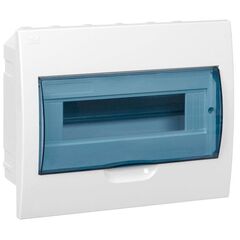 Щит распределительный встраиваемый ЩРв-П-12 IP41 пластиковый белый прозрачная дверь • Купить по низкой цене в интернет-магазине СМЭК