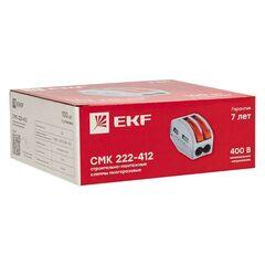 Клемма СМК 222-412 2-проводная 0.08-2.5кв.мм с рычагом (уп.100шт) PROxima EKF plc-smk-412 • Купить по низкой цене в интернет-магазине СМЭК